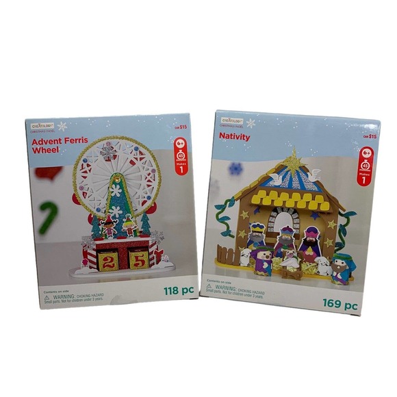 Creatology Holiday Lot Of 2 Creatology Christmas Foam Craft Kit
